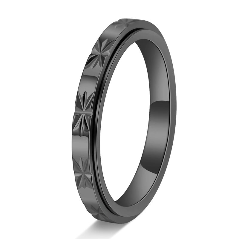 Dainty Fidget Spinner Stacking Band Ring