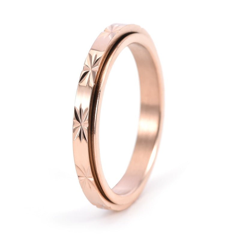 Dainty Fidget Spinner Stacking Band Ring