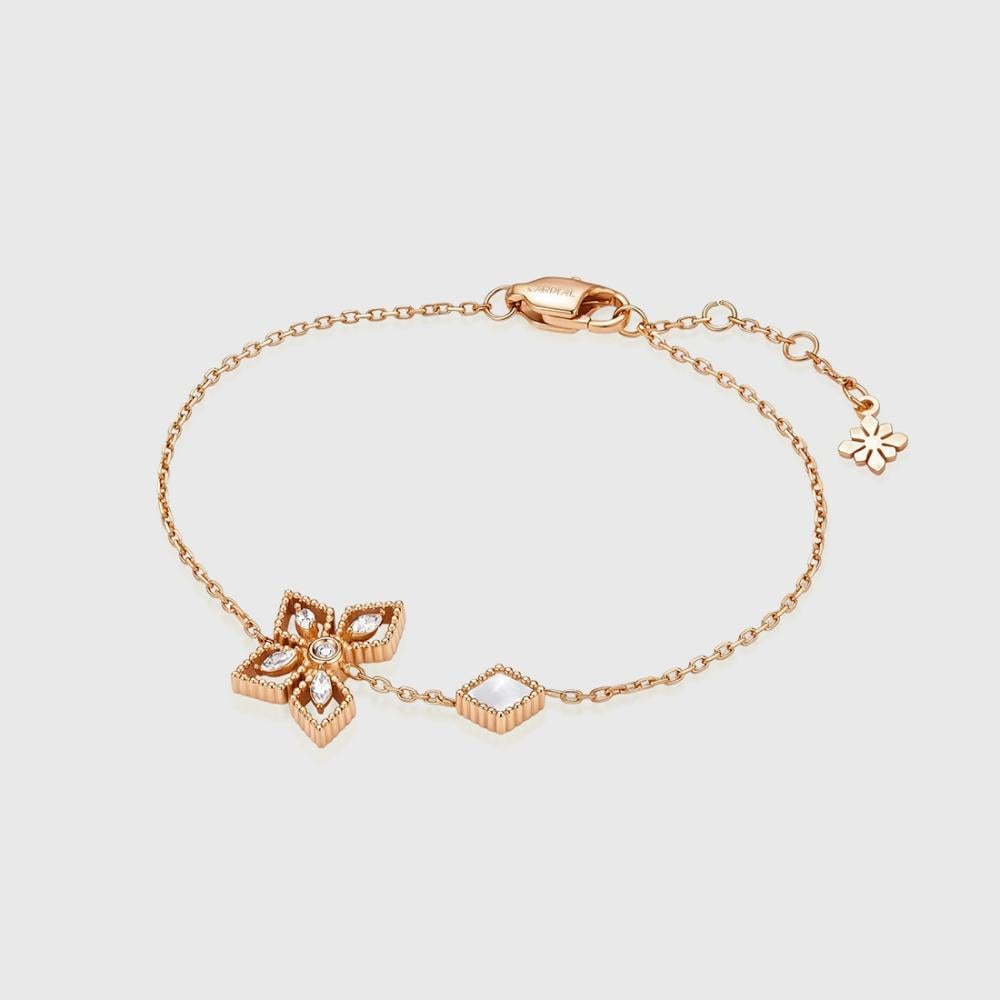 Floral Crystal Adjustable Bracelet 3