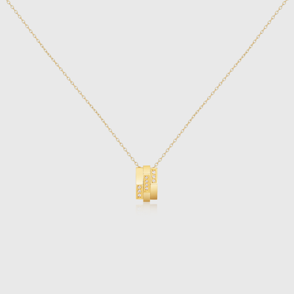 Crystal Geometric Drop Necklace
