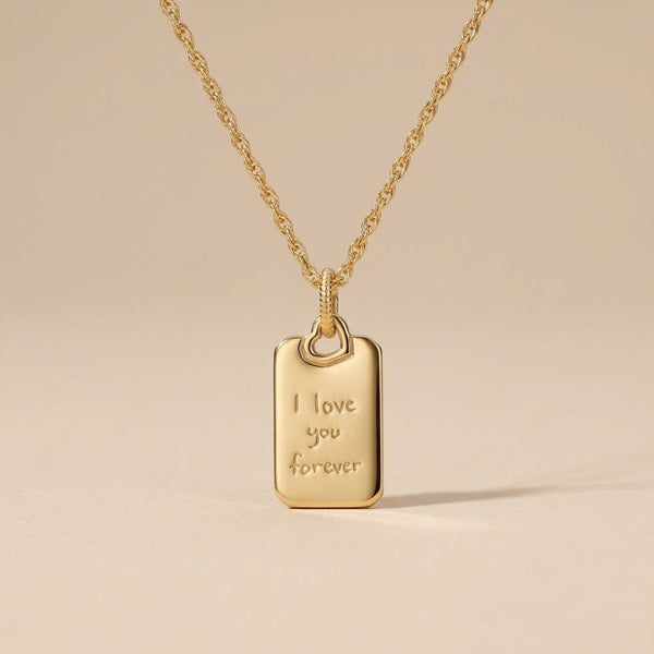 Romantic Engraved Pendant Necklace