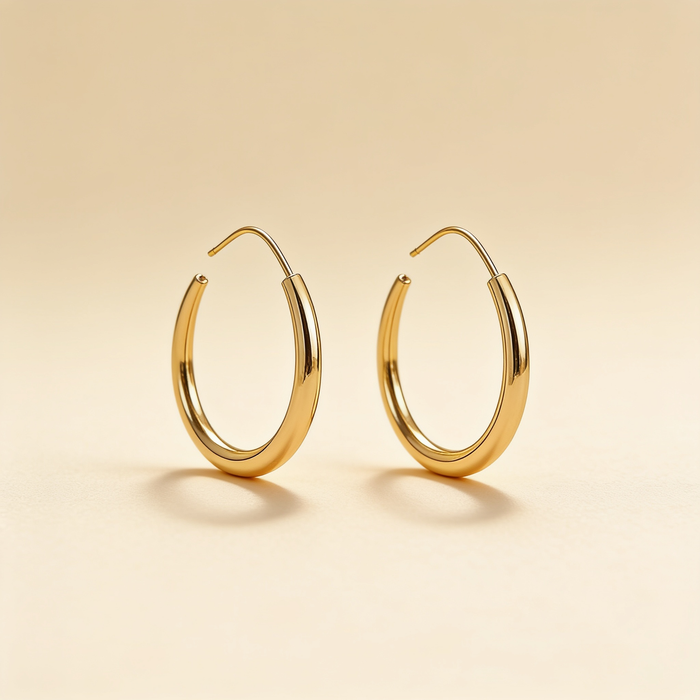 Antique Gold Hoop Earrings – Gold