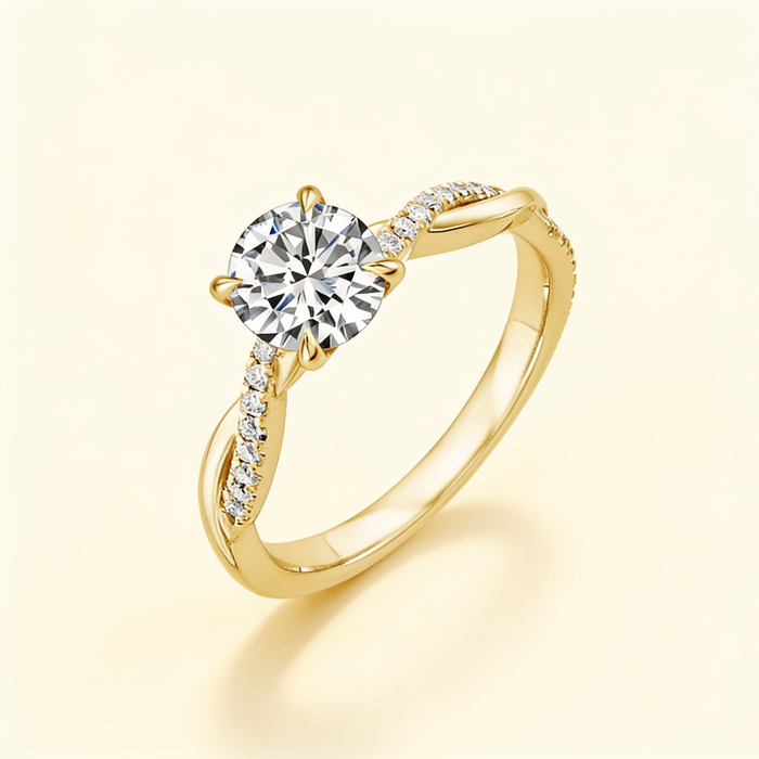 Jane Twisted Diamond Ring