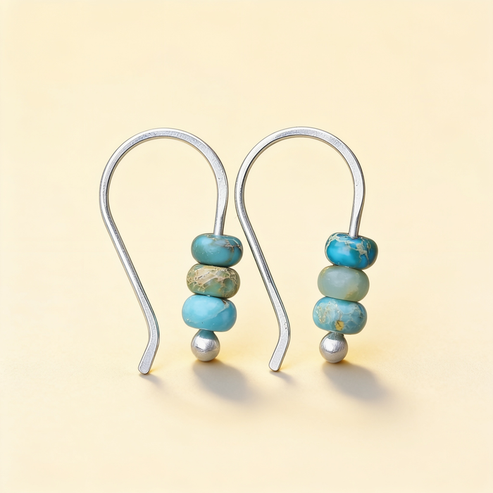 Ocean Turquoise Beaded Earrings
