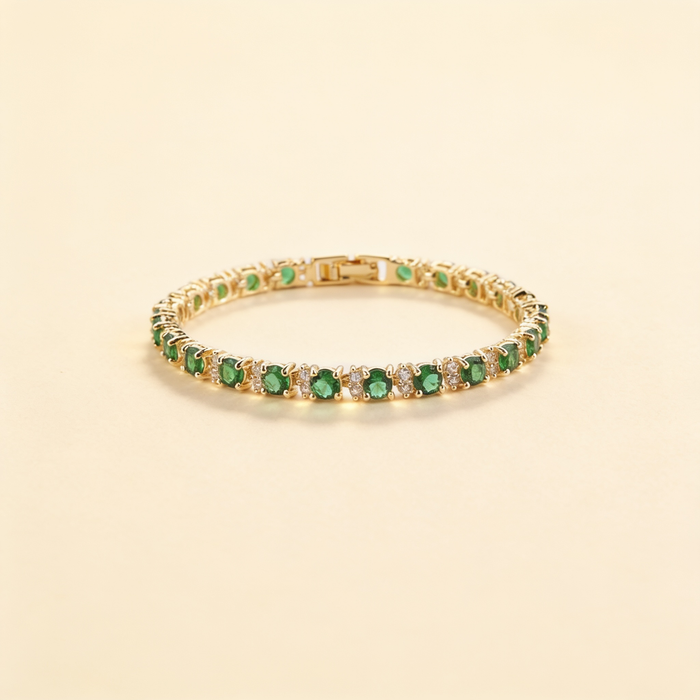 Emerald Trio Tennis Bracelet