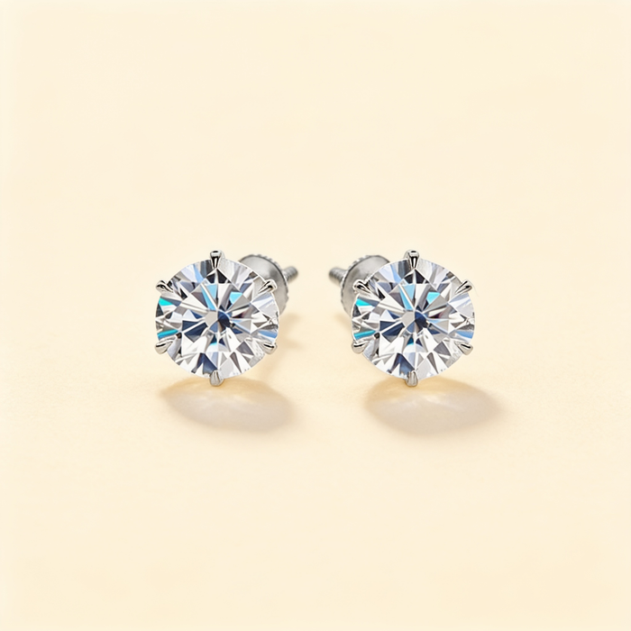 Tera Chic White Gold Earrings