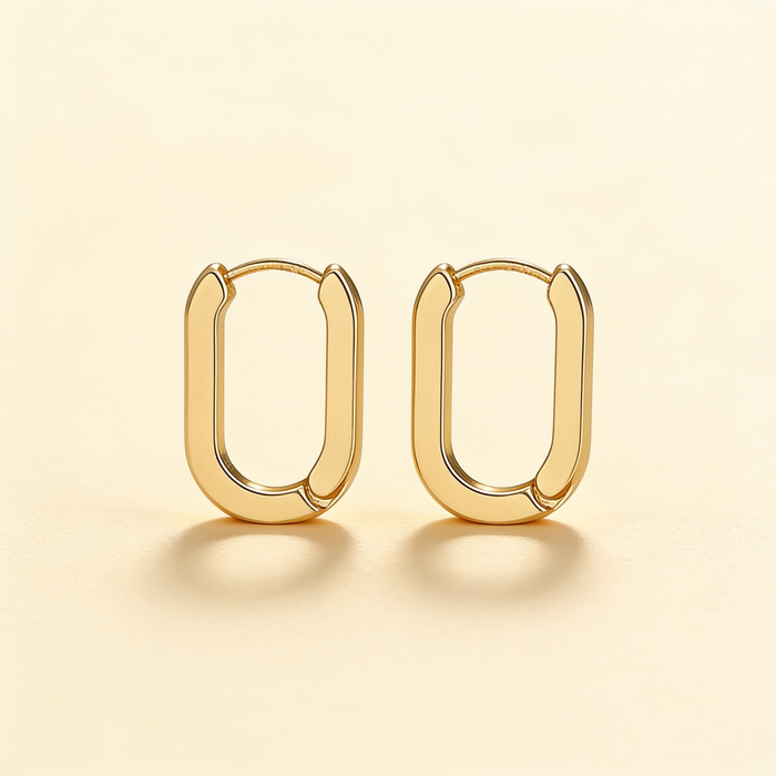 Elegant Geometric Hoop Earrings