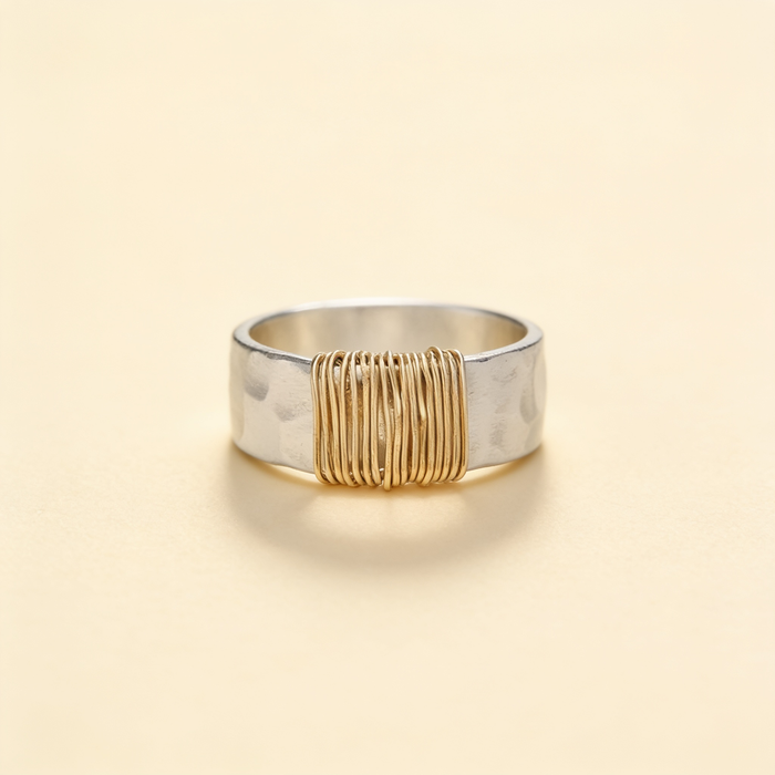 Timeless Vintage Gold and Silver Ring