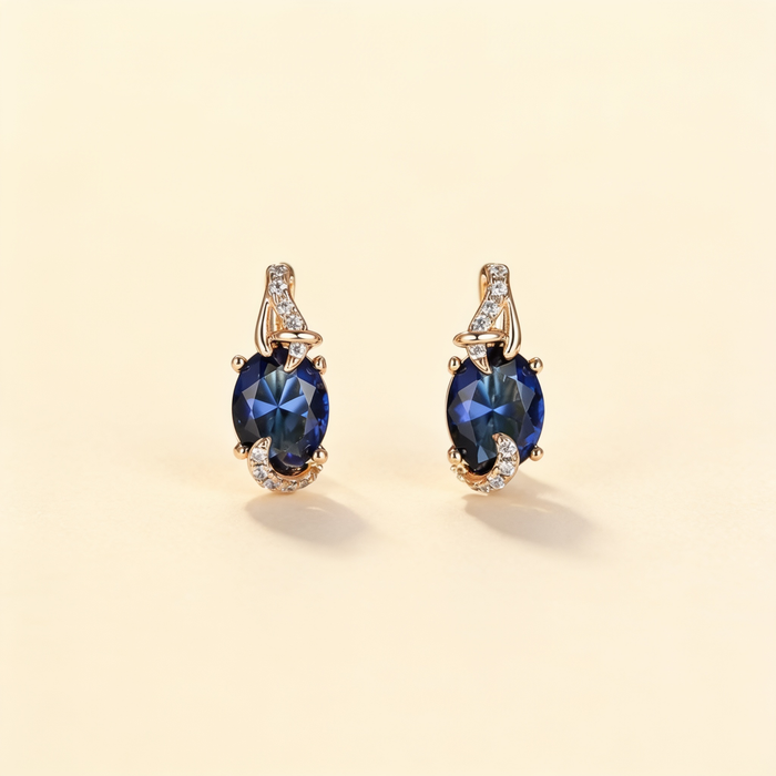 Royal Midnight Drop Earrings