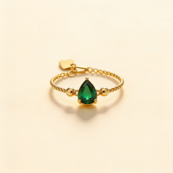Colorful Rhinestone Open Ring