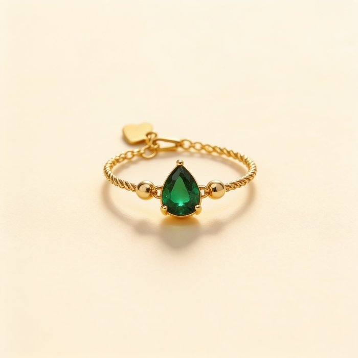 Colorful Rhinestone Open Ring