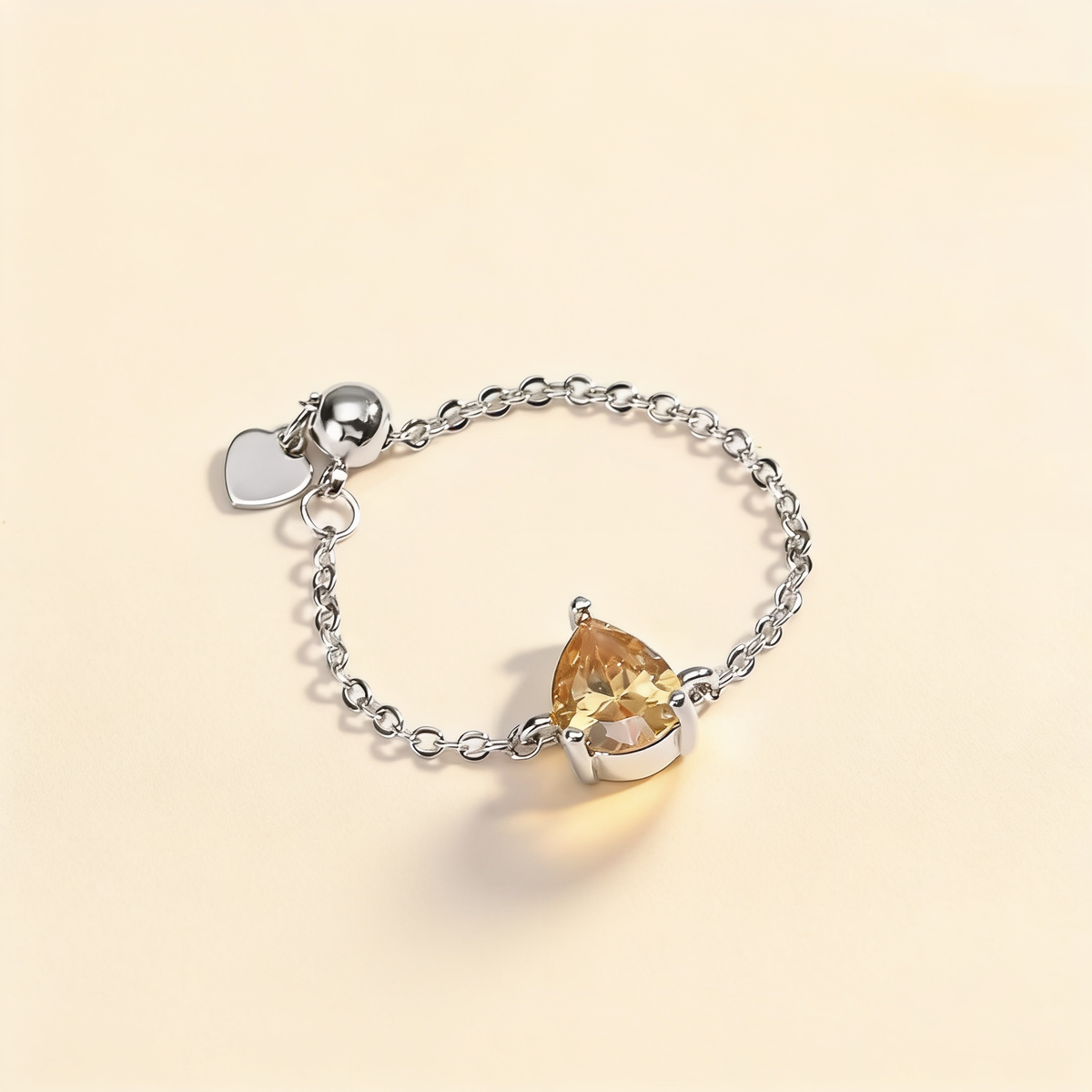 Colorful Rhinestone Open Ring