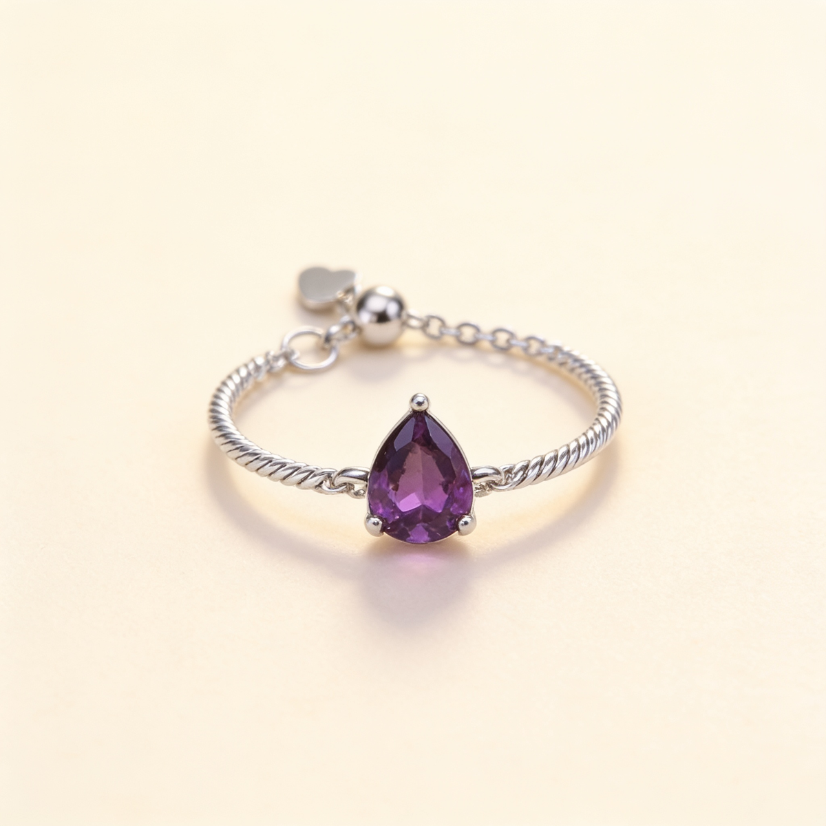 Colorful Rhinestone Open Ring