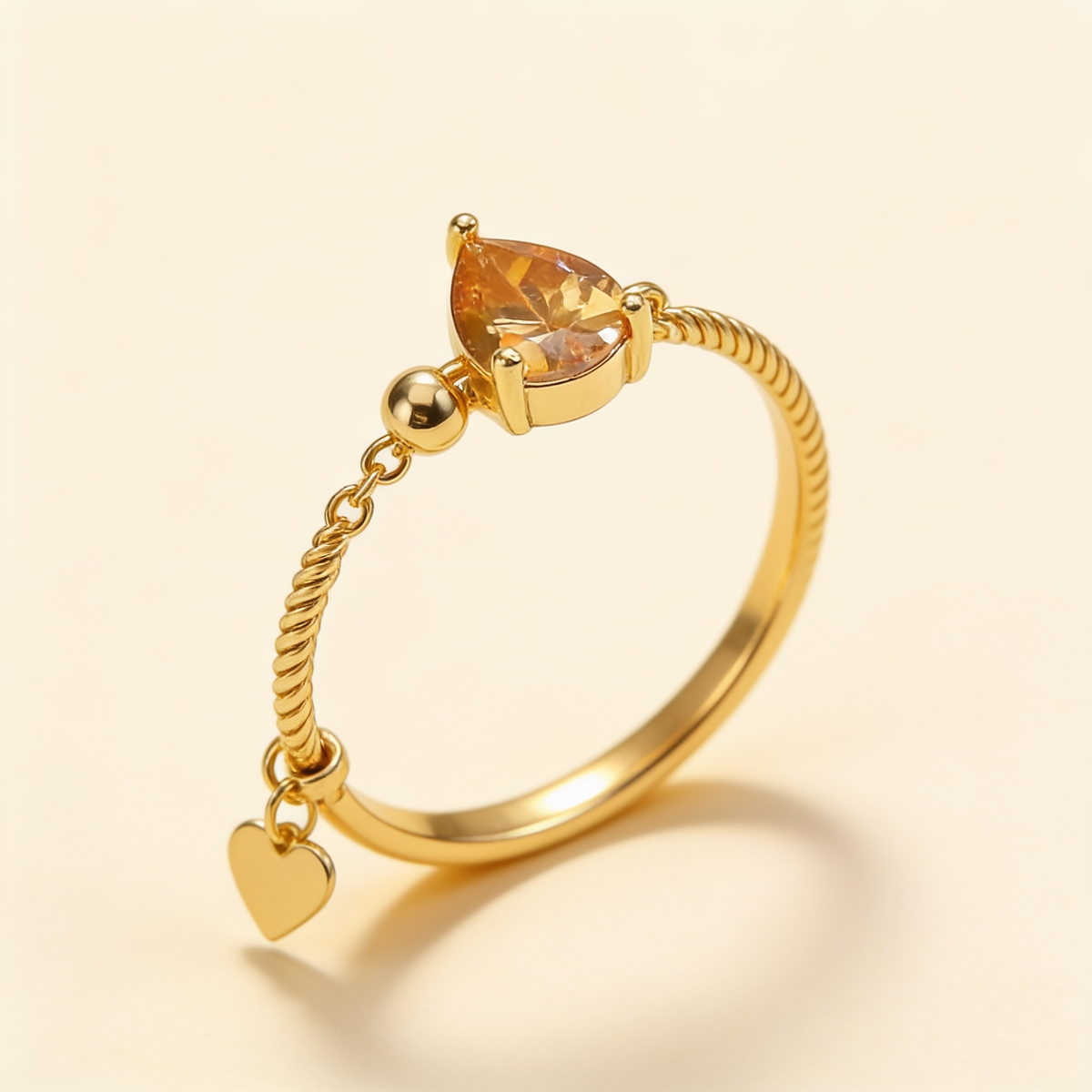Colorful Rhinestone Open Ring