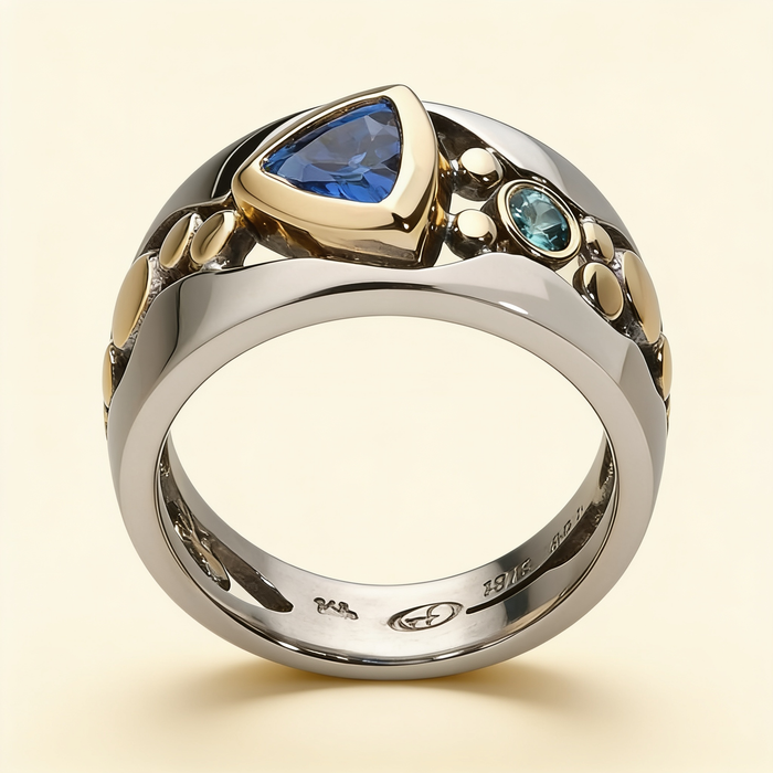 Antique Ice Gem Ring – White Gold
