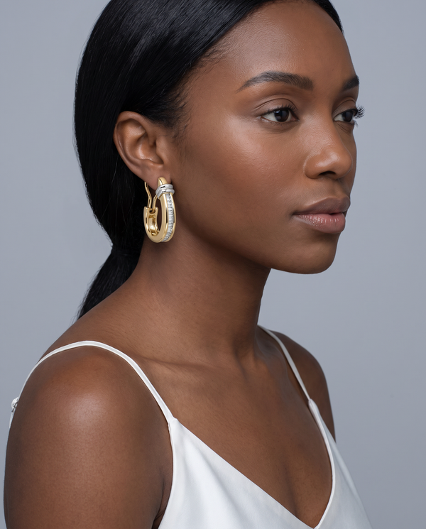Vintage Gold and Diamond Earrings