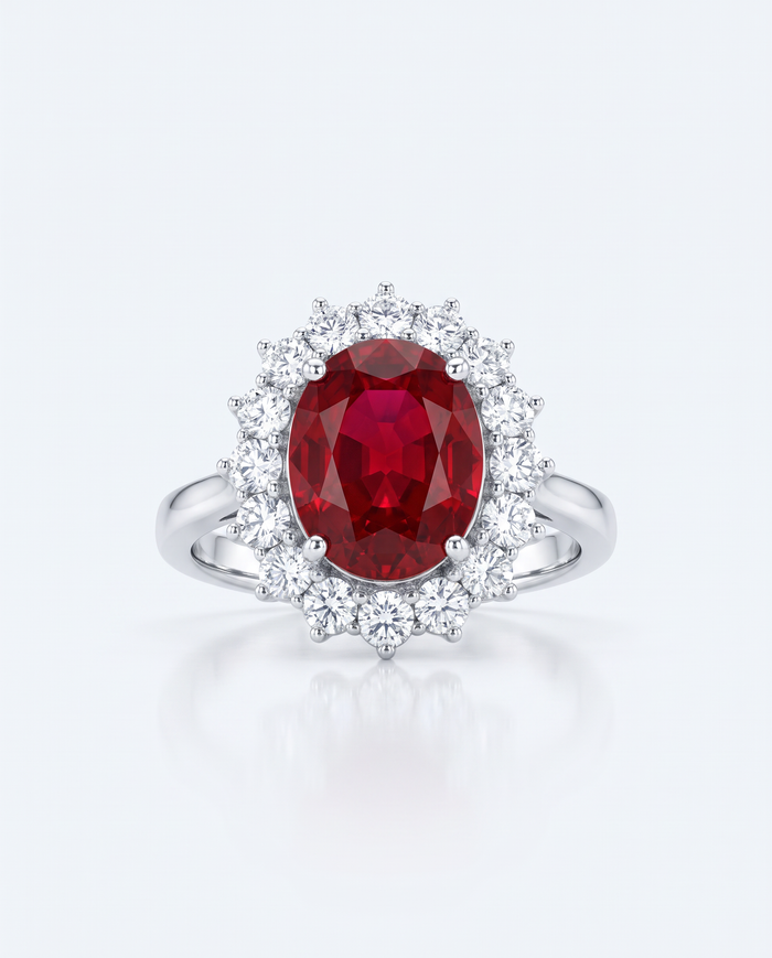 Scarlet Crown Ruby Ring