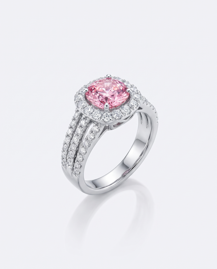 Blush Empress Halo Ring