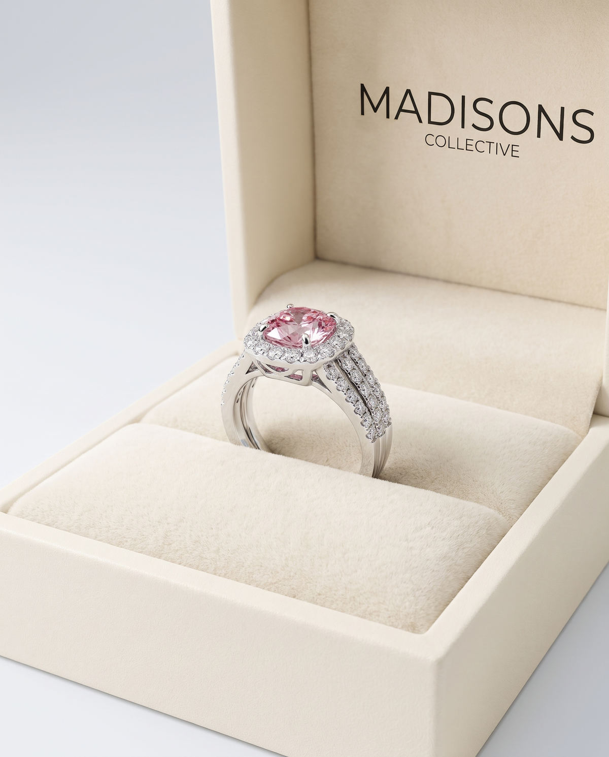 Blush Empress Halo Ring
