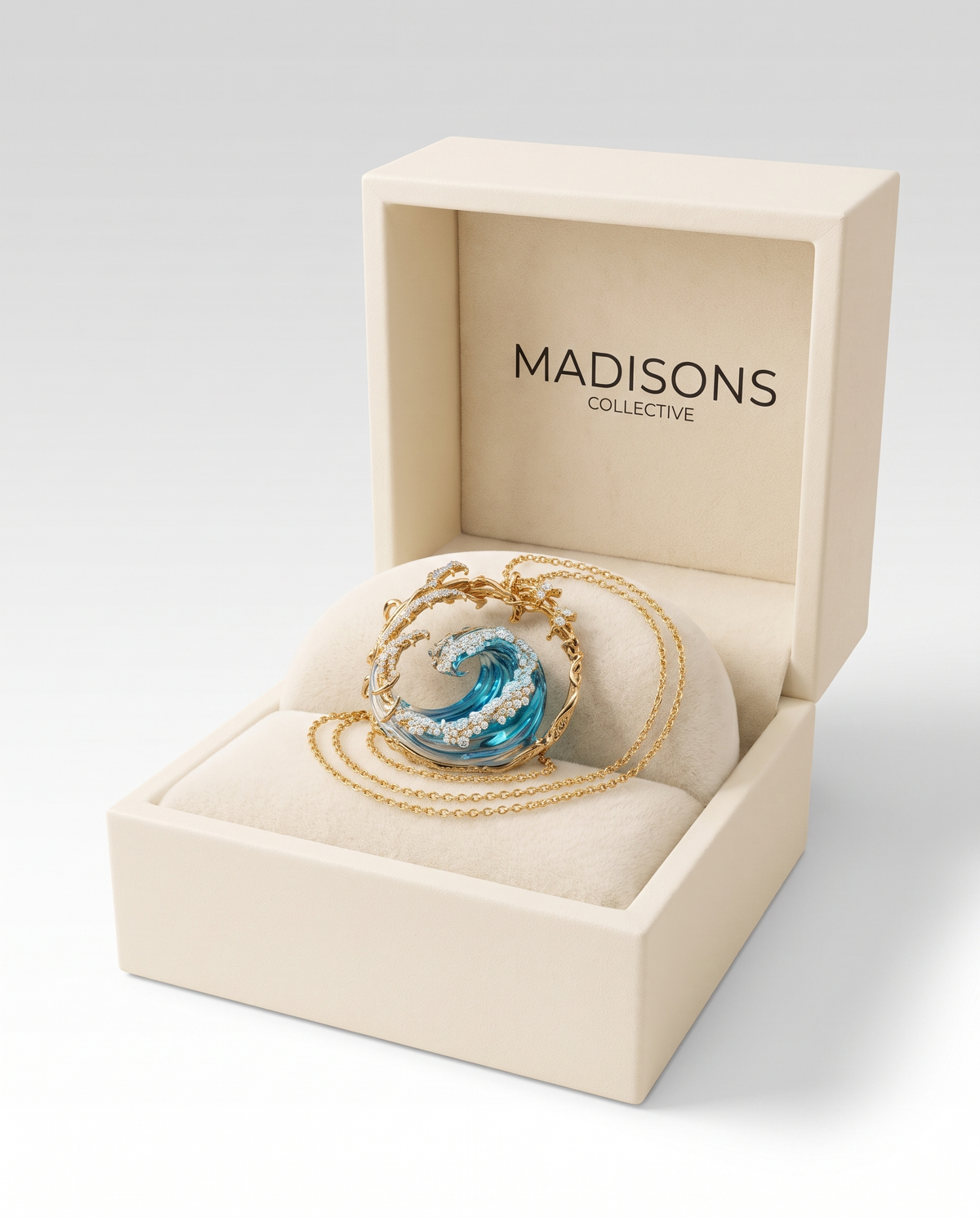 Elegant Ocean Pendant Necklace