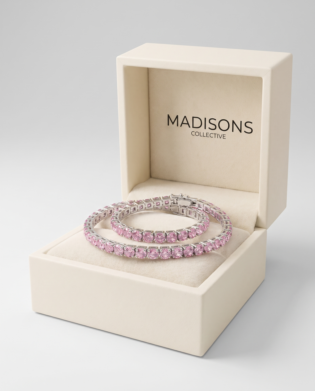 Pink Sapphire Tennis Bracelet