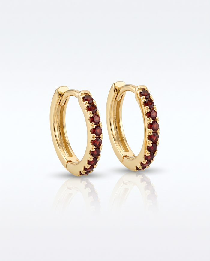 Vivre Birthstone Huggies
