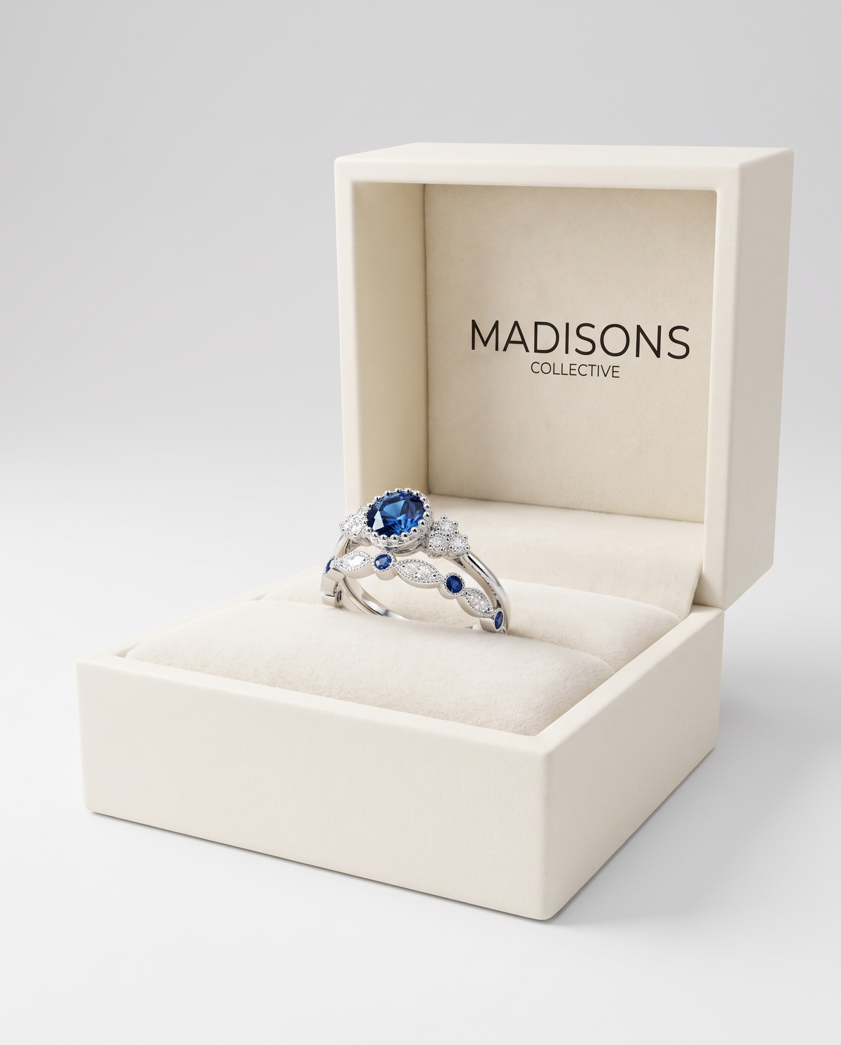 Elegant Sapphire Halo Ring