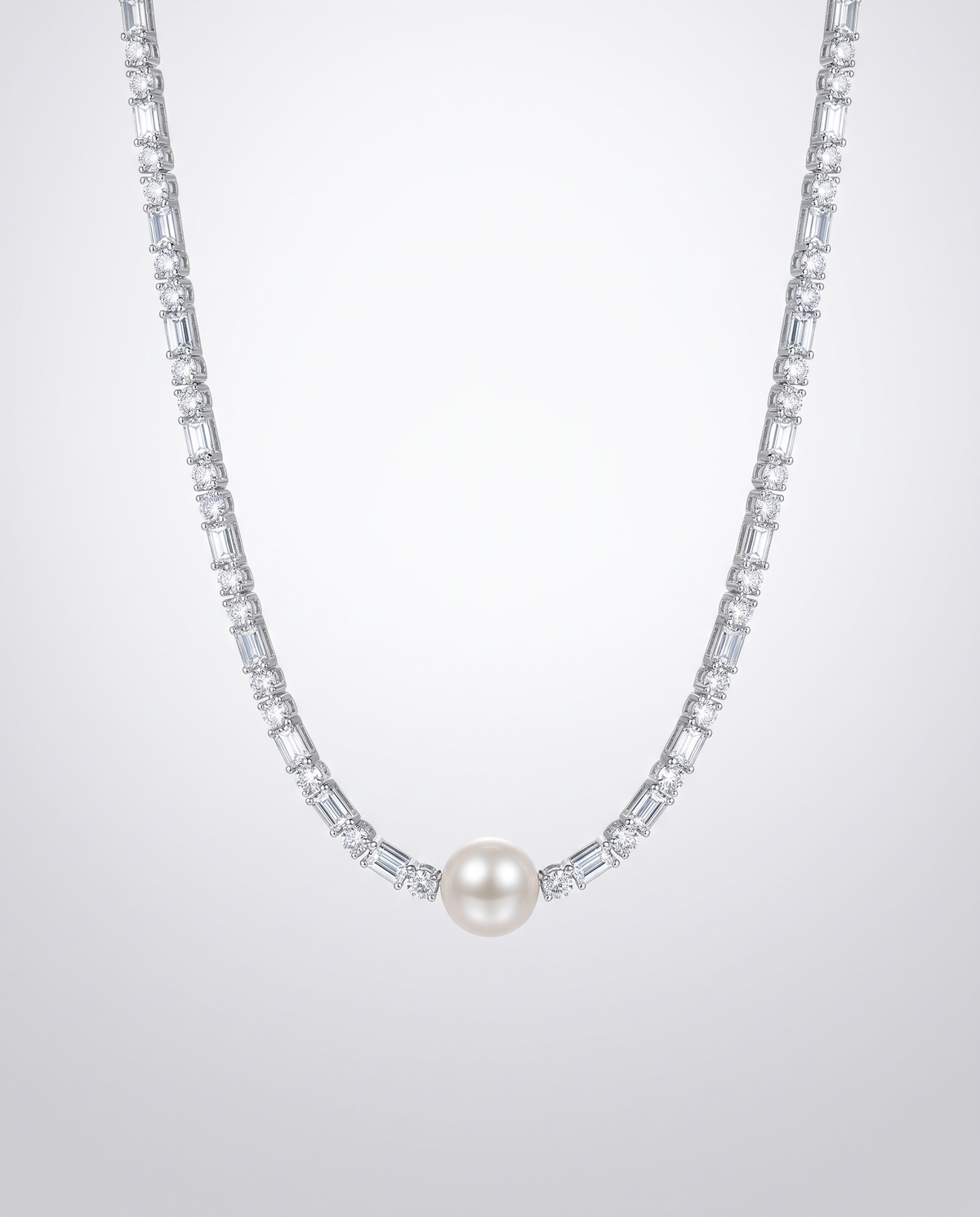 Elegant Pearl Choker Necklace