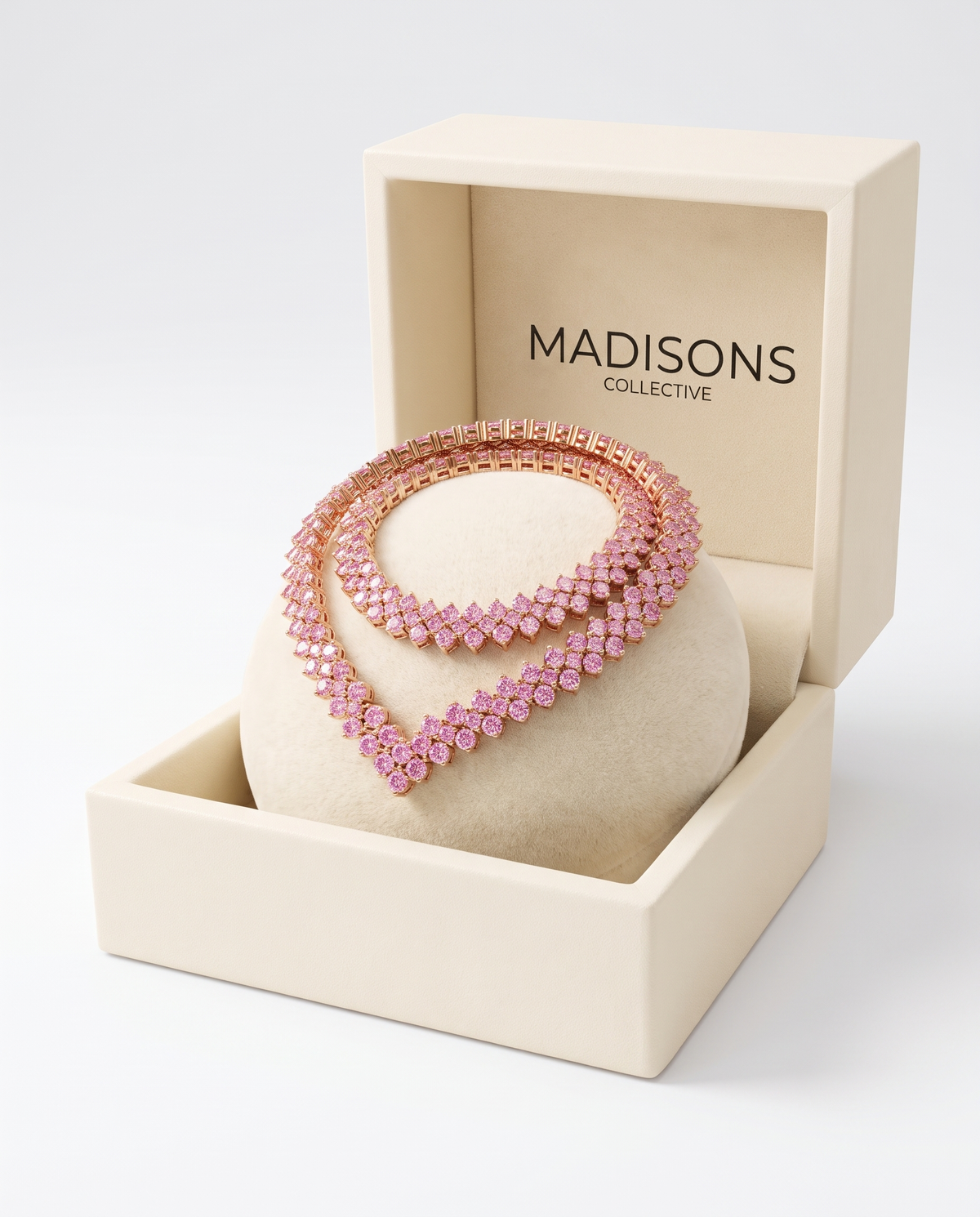 Rose Ember Line Necklace