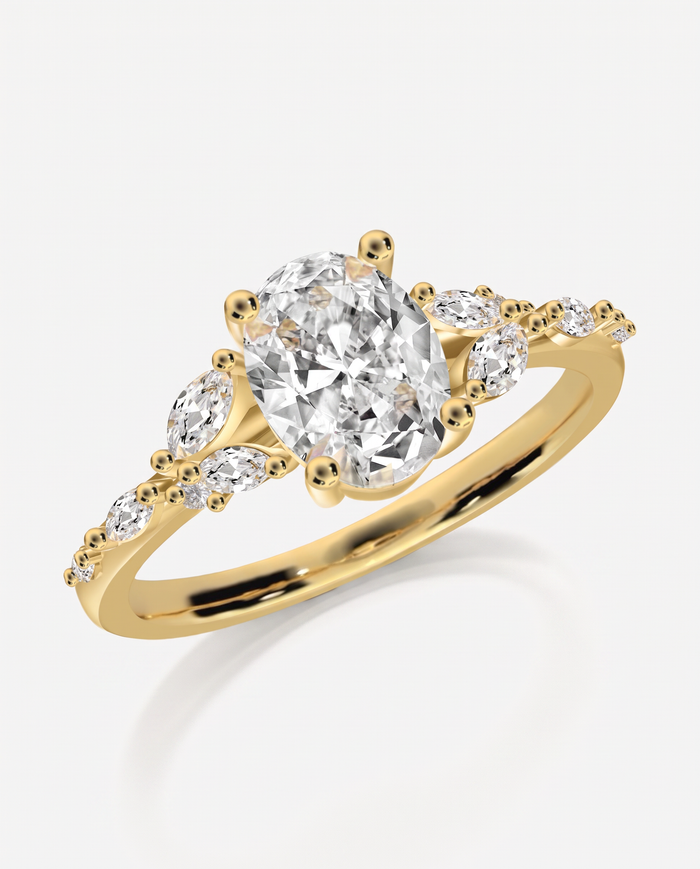 Elegant Cascading Statement Ring