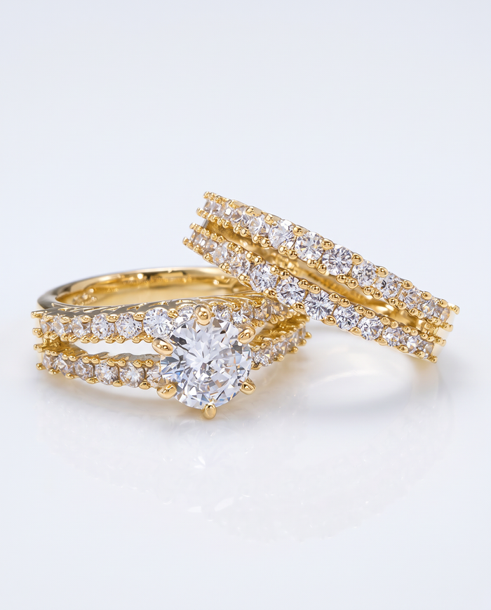Eternal Radiance Diamond Ring Set
