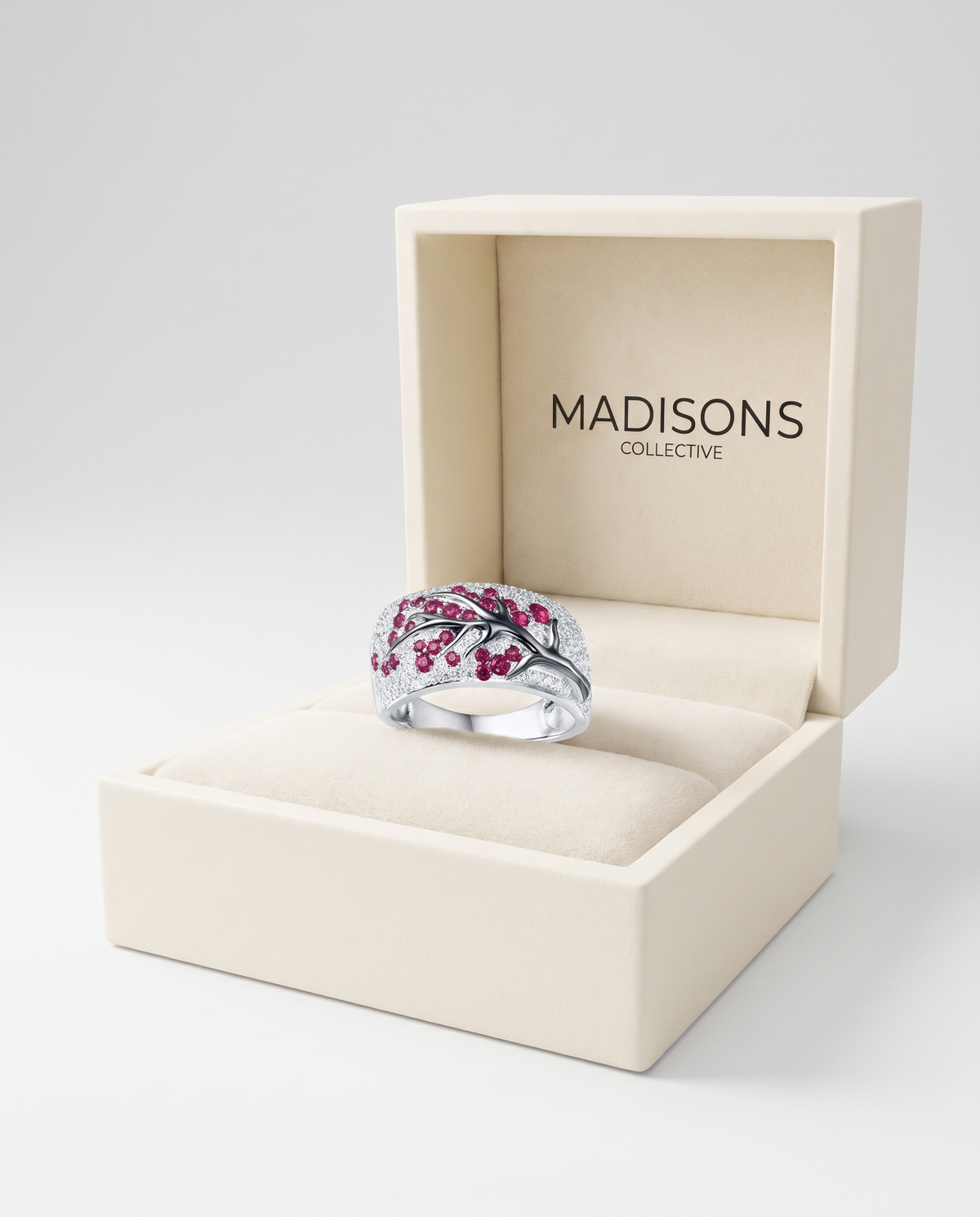 Ruby Blossom Tree Ring
