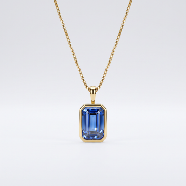 Elegant Sapphire Minimalist Necklace
