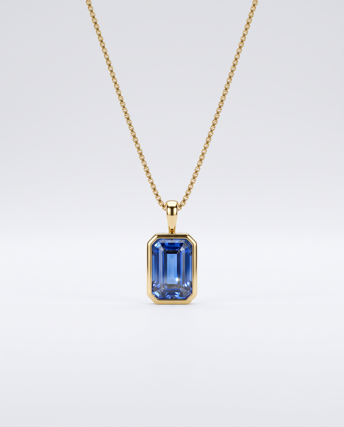 Elegant Sapphire Minimalist Necklace