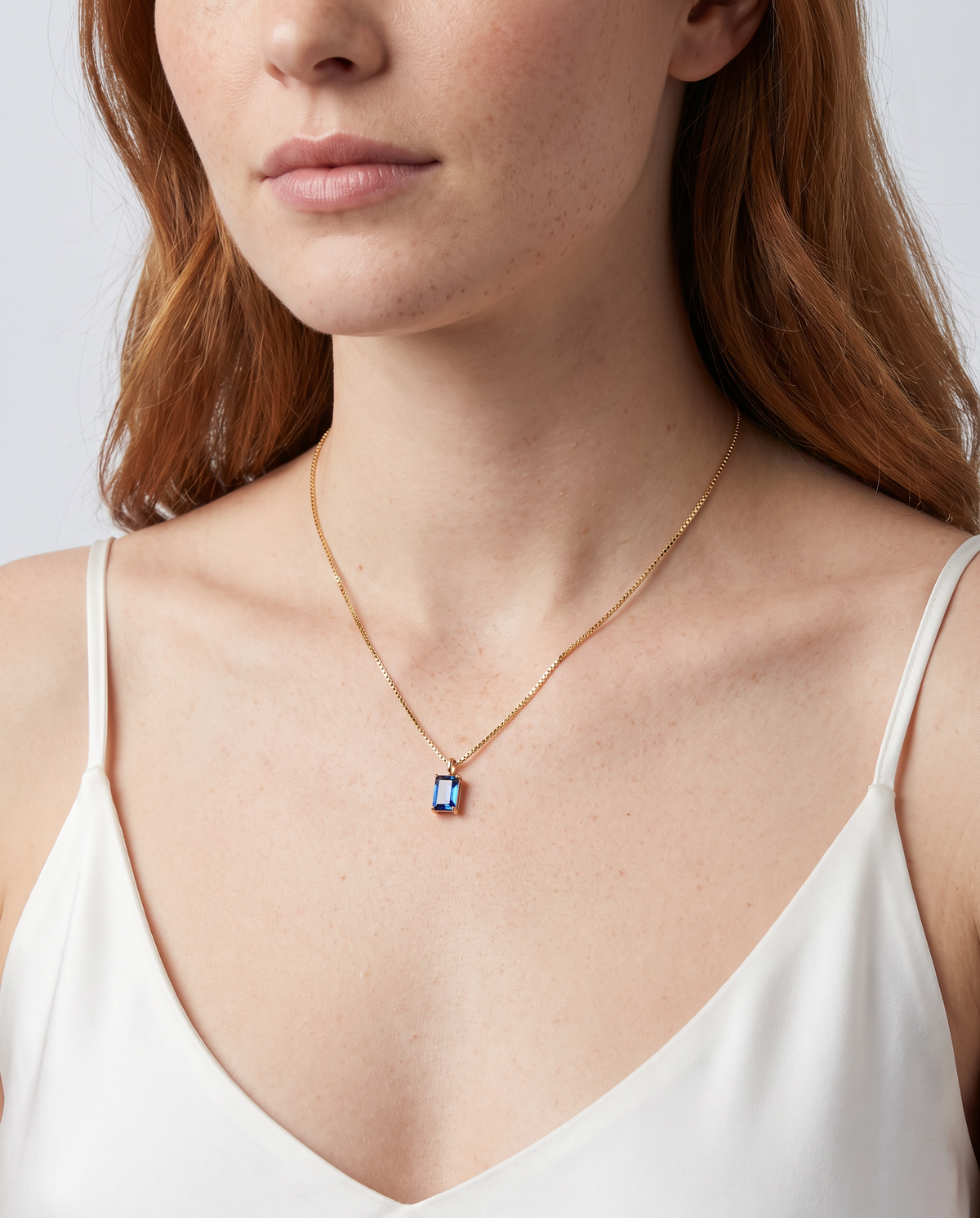 Elegant Sapphire Minimalist Necklace