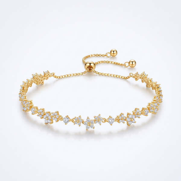 Elegant Floral Adjustable Bracelet