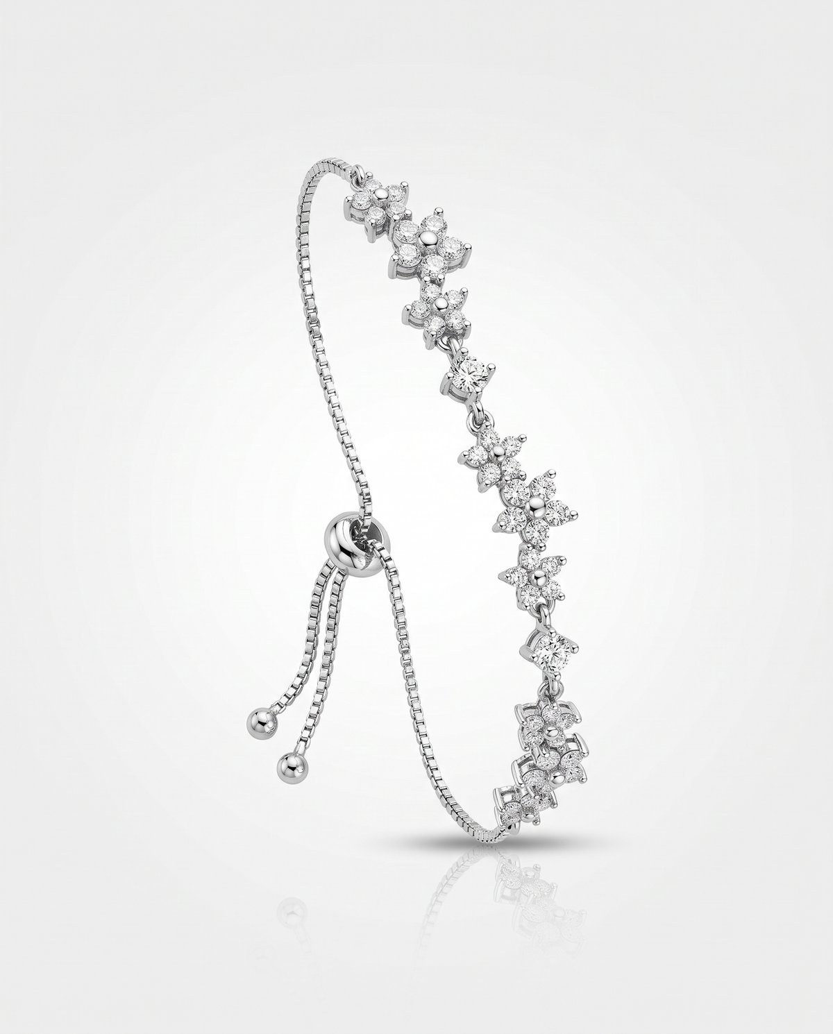 Elegant Floral Adjustable Bracelet