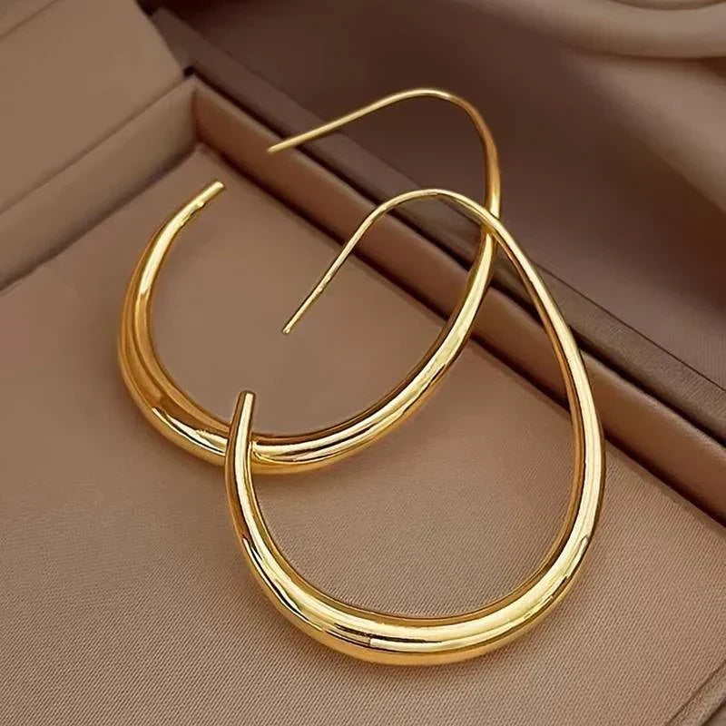 Antique Gold Hoop Earrings – Gold