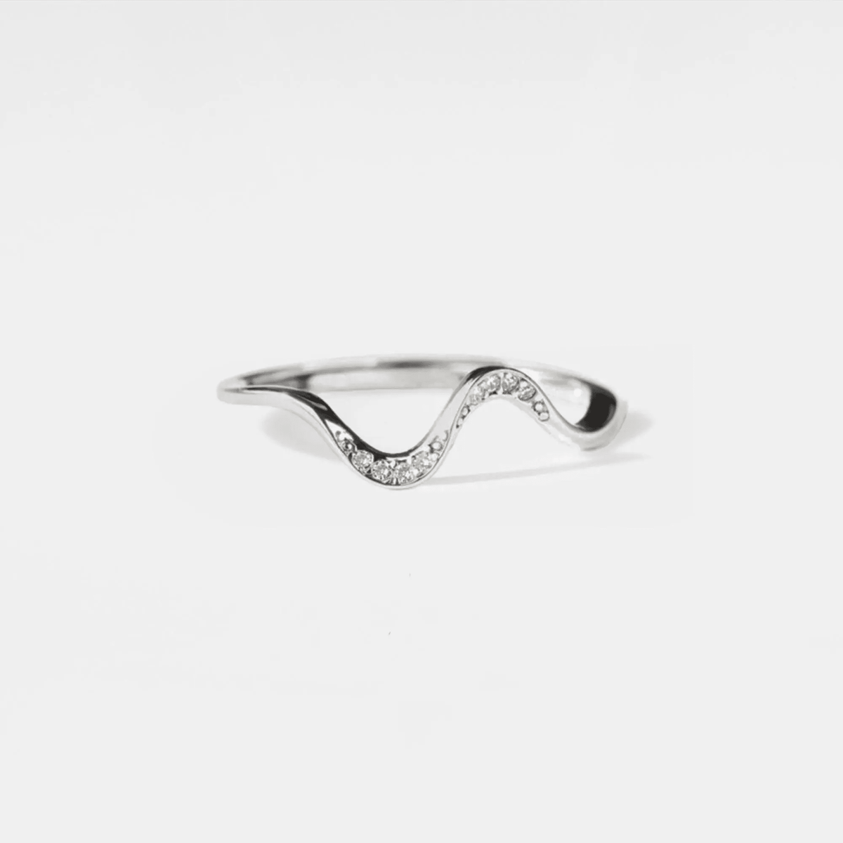 Ocean Wave Beach Stacking Band Ring