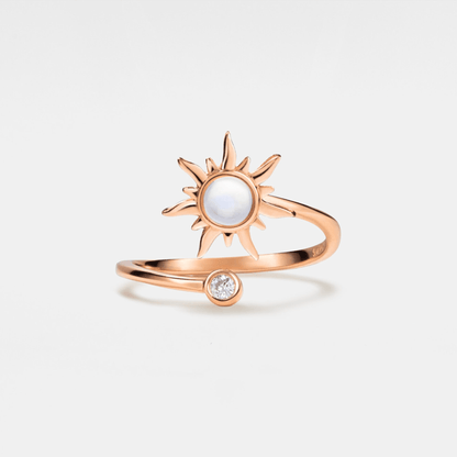 Opal Sun Fidget Spinner Ring