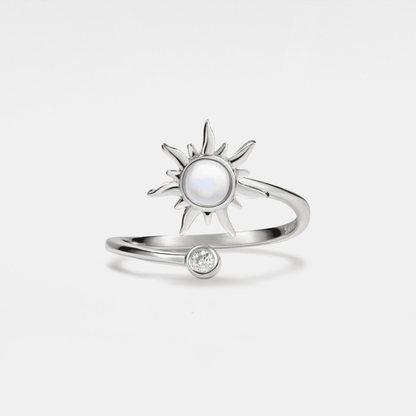 Opal Sun Fidget Spinner Ring