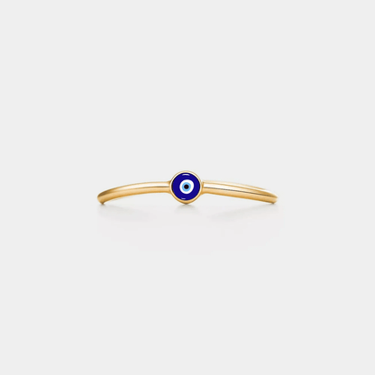 Blue Evil Eye Stacking Ring