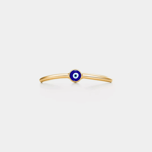 Blue Evil Eye Stacking Ring